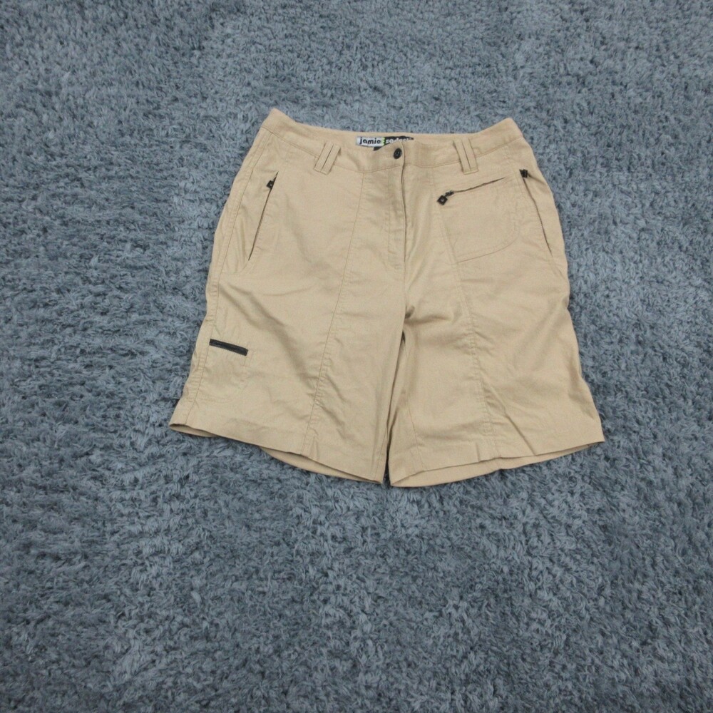 Jamie Sadock Shorts Womens 6 Tan Beige Nylon Spandex Lightweight Golf 31x8.5*